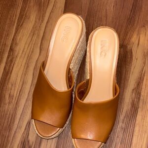 INC International Concepts Women's Brown Espadrille Wedges